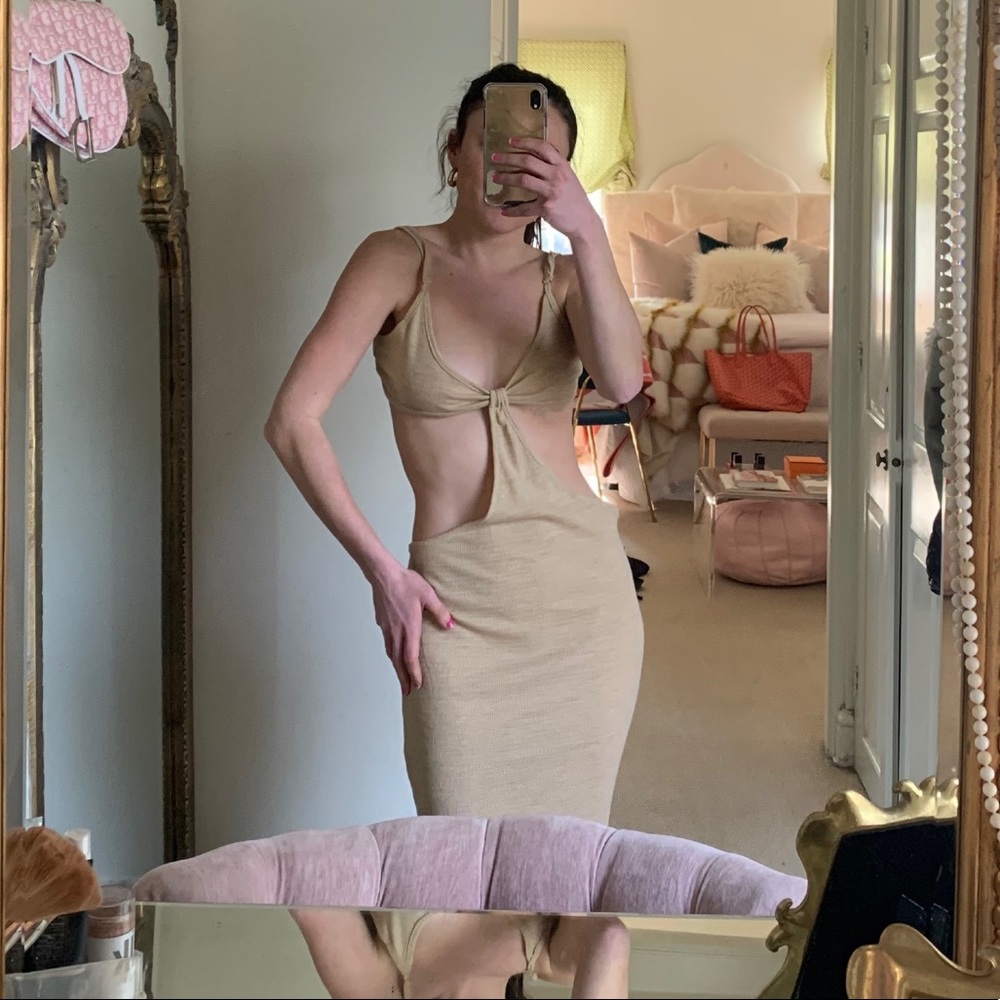 Cut out knit dress never worn